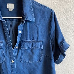 A New Day Cuffed Sleeve Button Down